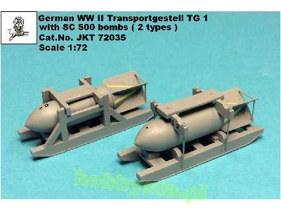German WW Ii Transportgestell Tg 1 With Sc 500 Bombs (2types) - image 1