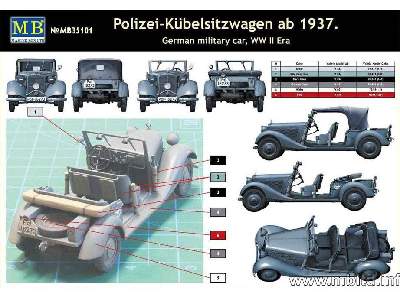 German Military Car Polizei-Kubelisitzwagen ab 1937 - image 3