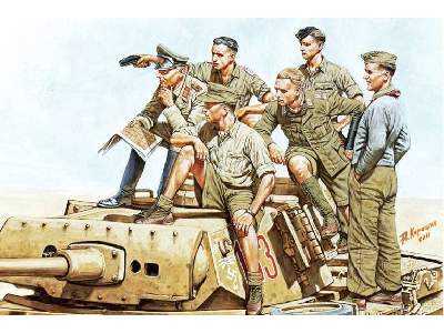 Rommel and German Tank Crew - DAK - WW II era - image 1