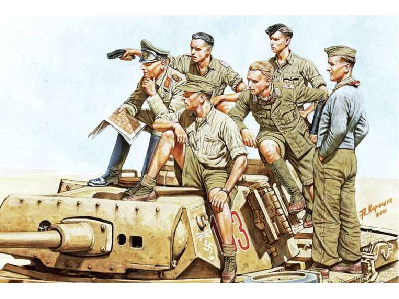 Rommel and German Tank Crew - DAK - WW II era - image 1
