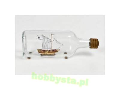 Jacht Holenderski - Golden Yacht - model w butelce - image 1