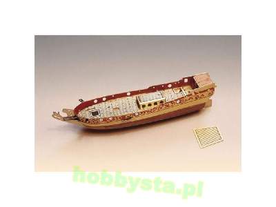 Jacht Holenderski - Golden Yacht - model w butelce - image 3