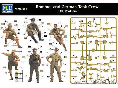 Rommel and German Tank Crew - DAK - WW II era - image 2