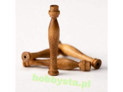 Tralki drewniane orzech 27mm - 10szt. - image 1