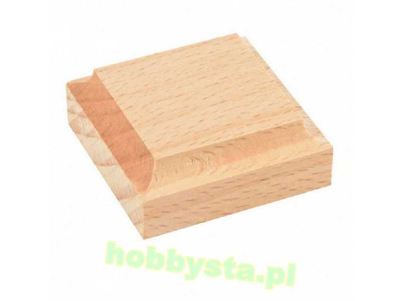 Podstawka z litego drewna 4x4x1,5cm - image 1