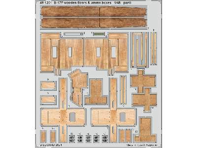 B-17F wooden floors & ammo boxes 1/48 - HK Models - image 1