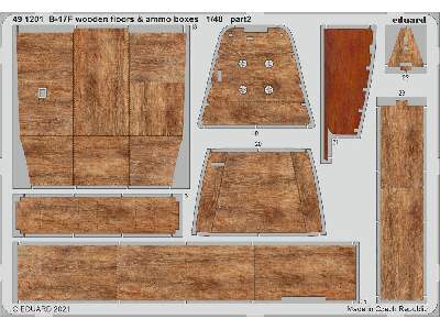 B-17F wooden floors & ammo boxes 1/48 - HK Models - image 2