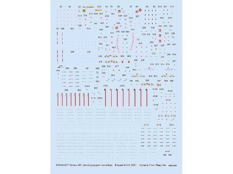 Tornado GR.1 stencils (gray/ green camouflage) - Revell - image 1