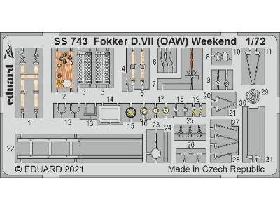 Fokker D. VII (OAW) Weekend 1/72  - Eduard - image 1