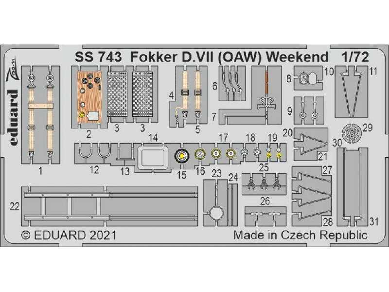 Fokker D. VII (OAW) Weekend 1/72  - Eduard - image 1