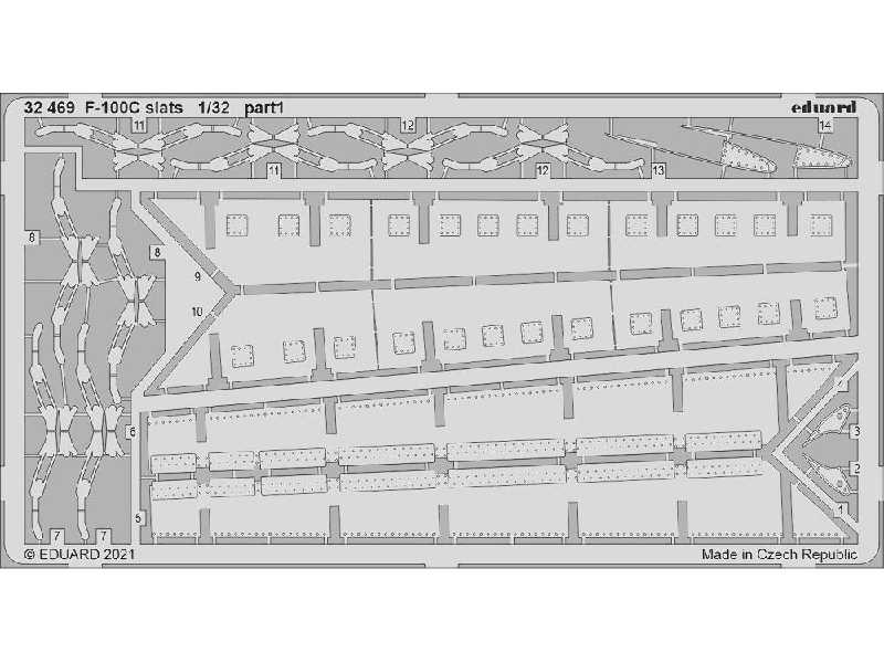 F-100C slats 1/32 - image 1