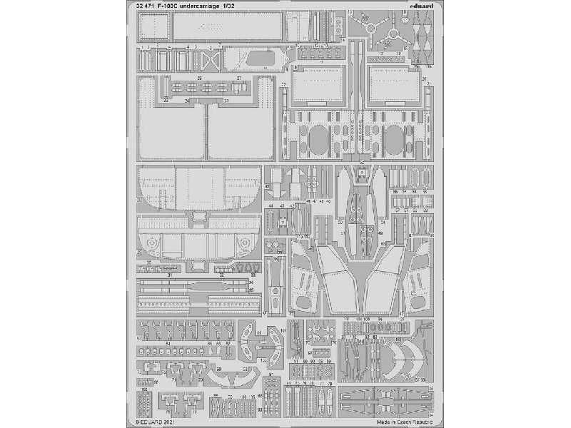 F-100C undercarriage 1/32 - image 1