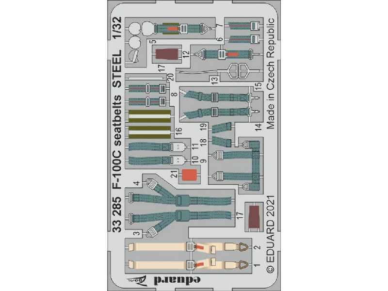 F-100C seatbelts STEEL 1/32 - image 1