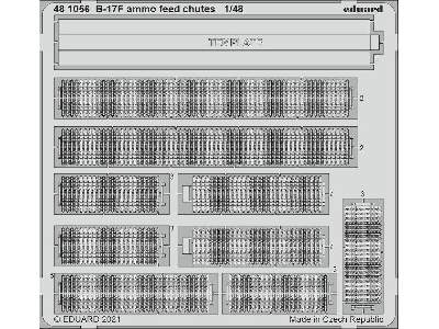 B-17F ammo feed chutes 1/48 - image 1