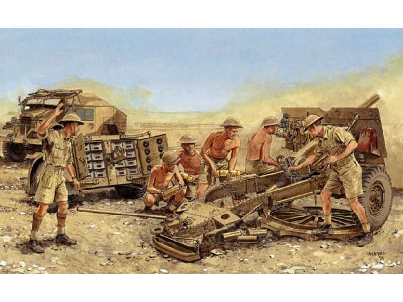 British 25-Pdr. Field Gun Mk.II w/Limber & Crew - image 1