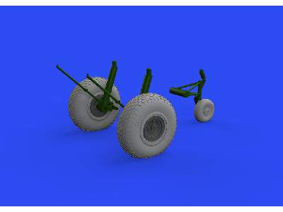 B-17 wheels cross tread 1/48 - Hk Models - image 1