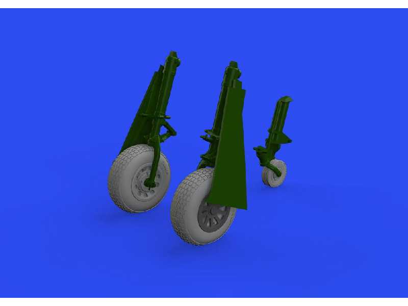 P-51D wheels block tread 2 1/48 - Eduard - image 1 P-51D wheels block tread 2 1/48 - Eduard - image 1