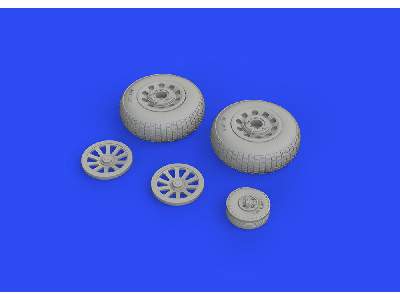 P-51D wheels block tread 2 1/48 - Eduard - image 3