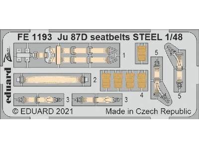 Ju 87D seatbelts STEEL 1/48 - image 1