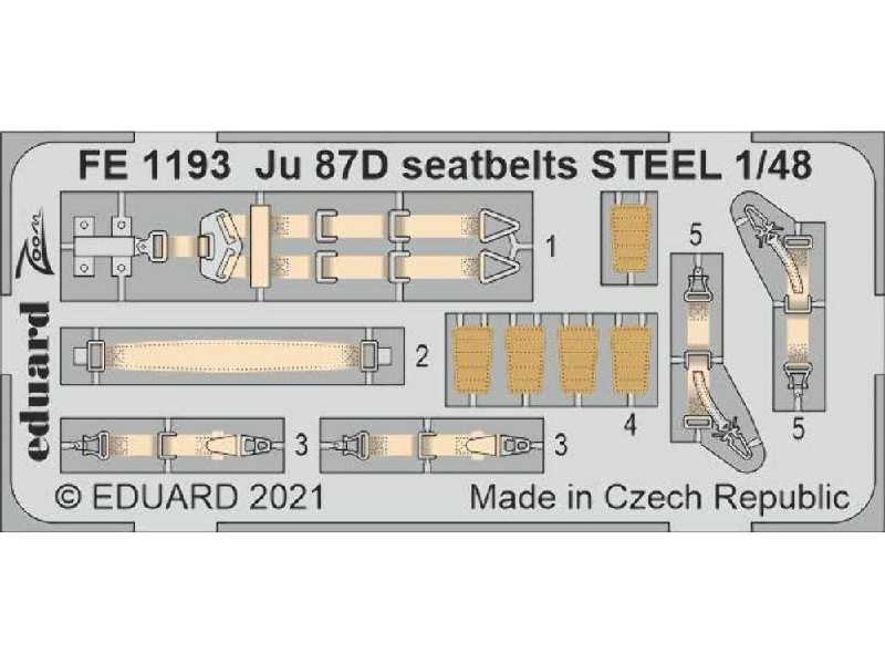 Ju 87D seatbelts STEEL 1/48 - image 1