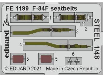F-84F seatbelts STEEL 1/48 - image 1