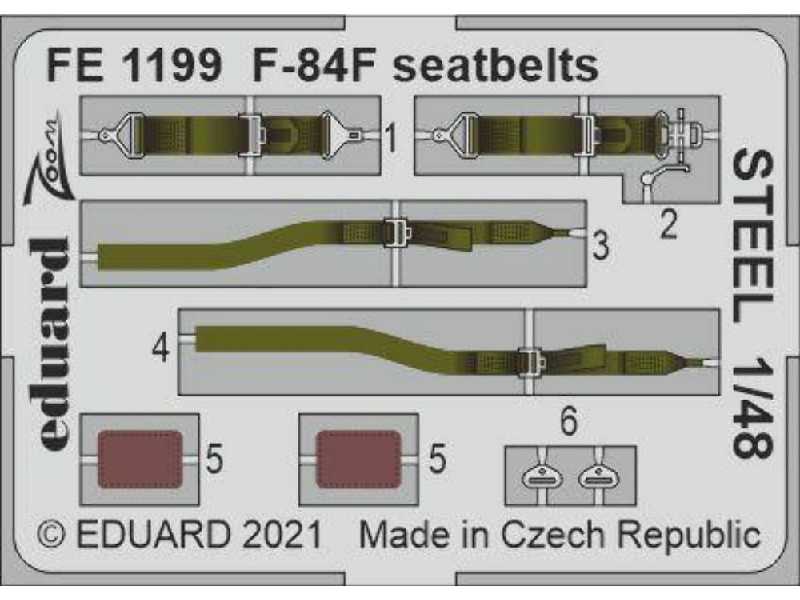 F-84F seatbelts STEEL 1/48 - image 1