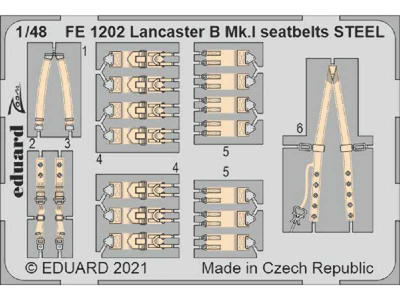 Lancaster B Mk. I seatbelts STEEL 1/48 - image 1