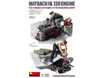 Maybach Hl 120 Engine For Panzer Iii/iv Family With Repair Crew - image 1