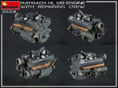 Maybach Hl 120 Engine For Panzer Iii/iv Family With Repair Crew - image 13