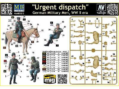 Urgent Dispatch. German Military Men, WW II era - image 2
