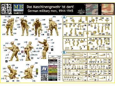 German military men, 1944-1945. Das Maschinengewehr ist dort! - image 2