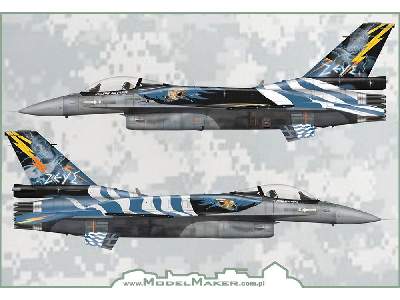 Greek F-16c Block 52 ZeUS Demo Team 2015 Decal + Resin Cft And P - image 5