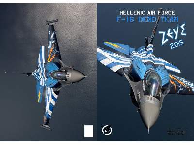 Greek F-16c Block 52 ZeUS Demo Team 2015 Decal + Resin Cft And P - image 6