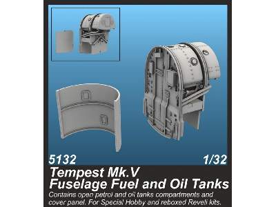 Tempest Mk.V Fuselage Fuel & Oil Tanks (Special Hobby/Revell) - image 1