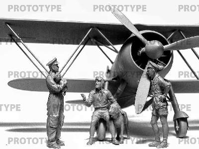 Cr. 42 Falco With Italian Pilots In Tropical Uniform - image 9