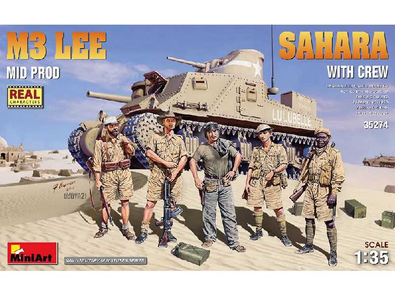 M3 Lee Mid Prod. Sahara W/crew - image 1