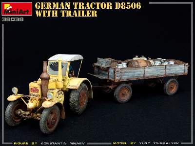 German Tractor D8506 With Trailer - image 22