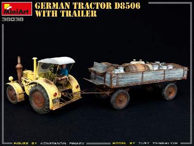 German Tractor D8506 With Trailer - image 23