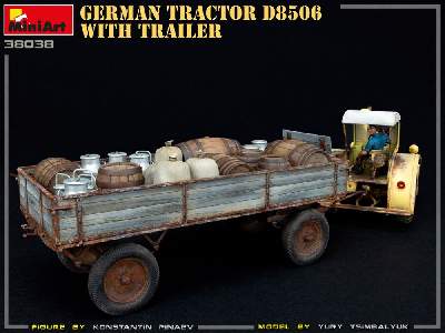 German Tractor D8506 With Trailer - image 24
