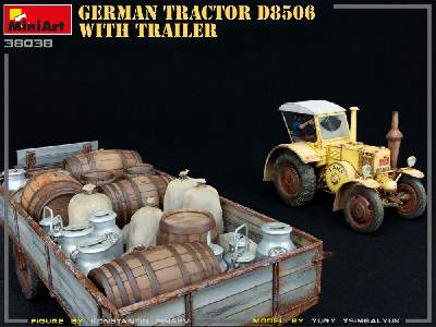 German Tractor D8506 With Trailer - image 30