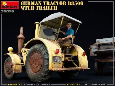 German Tractor D8506 With Trailer - image 33