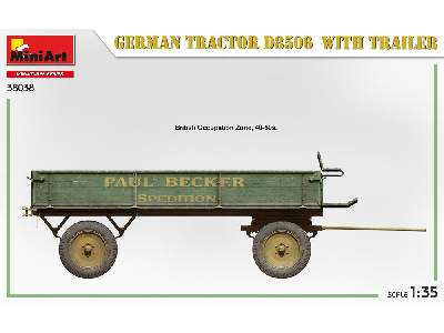 German Tractor D8506 With Trailer - image 40