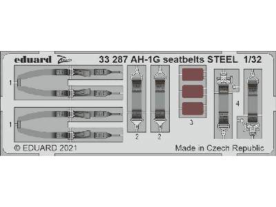 AH-1G seatbelts STEEL 1/32 - Icm - image 1