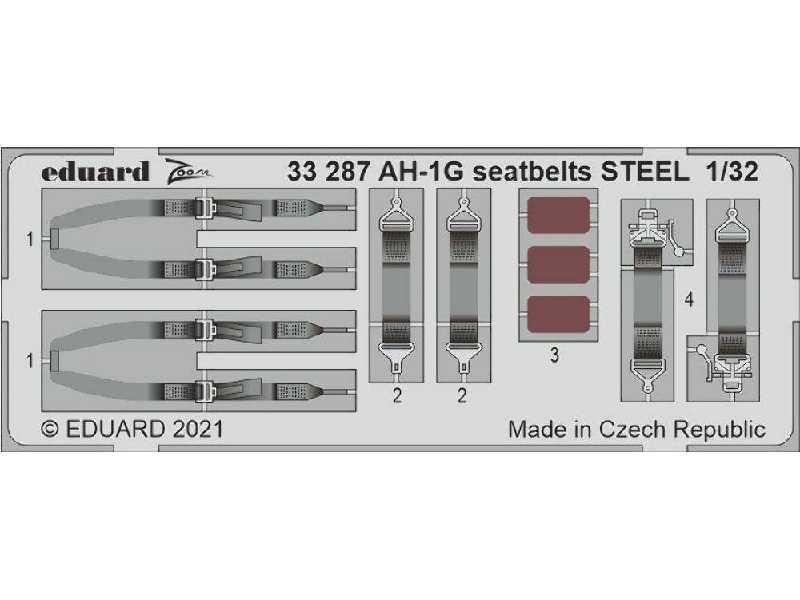 AH-1G seatbelts STEEL 1/32 - Icm - image 1