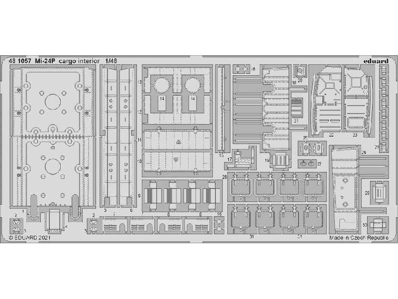 Mi-24P cargo interior 1/48 - Zvezda - image 1