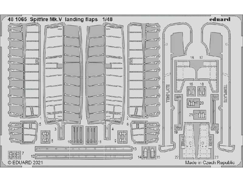 Spitfire Mk. V landing flaps 1/48 - image 1 Spitfire Mk. V landing flaps 1/48 - image 1