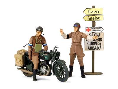 British BSA M20 Motorcycle w/Military Police Set - image 1