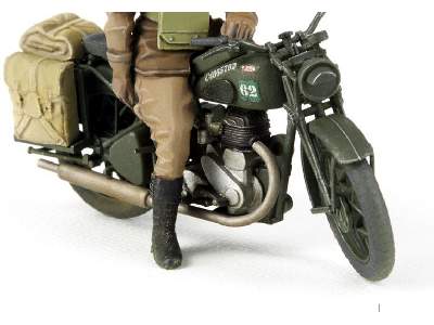 British BSA M20 Motorcycle w/Military Police Set - image 2