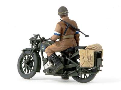 British BSA M20 Motorcycle w/Military Police Set - image 3