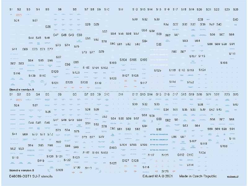 Su-7 stencils 1/48 - image 1